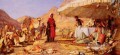 Un campamento franco en el desierto del monte Sinaí Oriental John Frederick Lewis Árabes